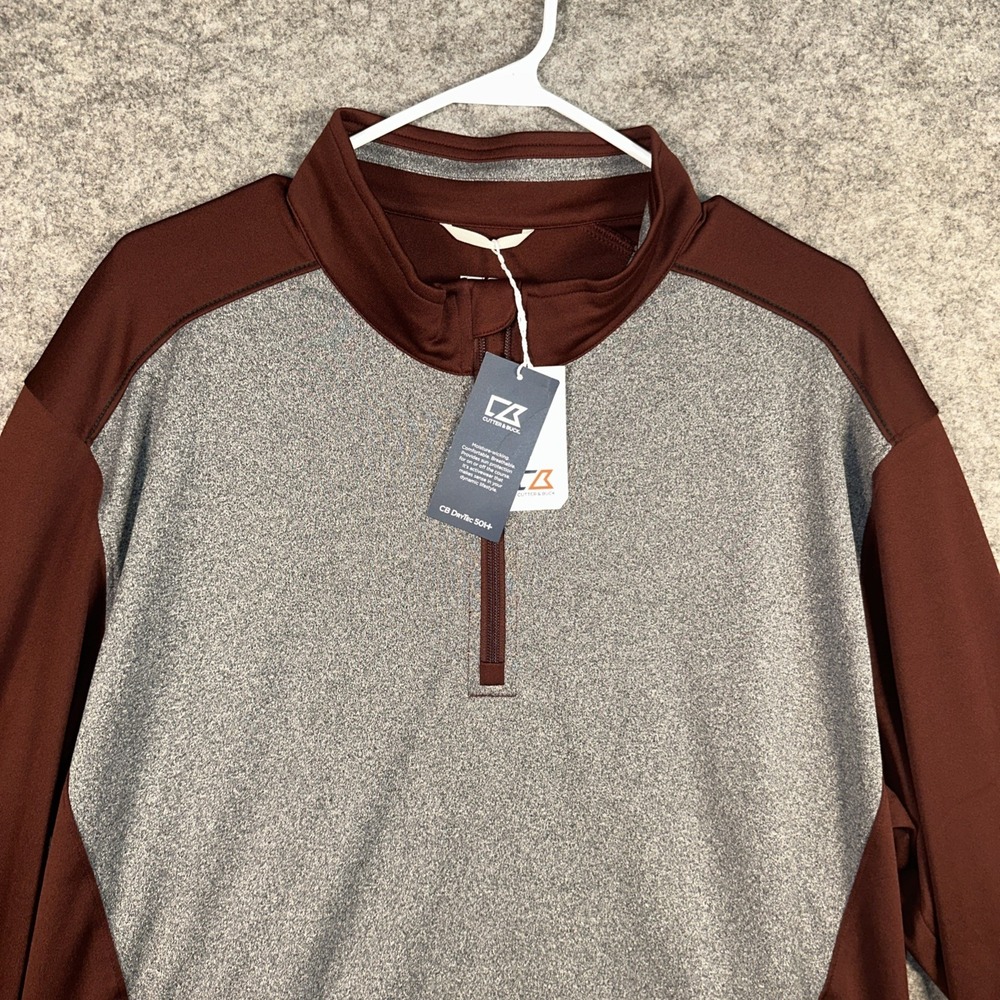 NWT Cutter & Buck Replay 1/2 Zip Mid Layer Pullover‎ Mens XL MCK09386 Golf NWT